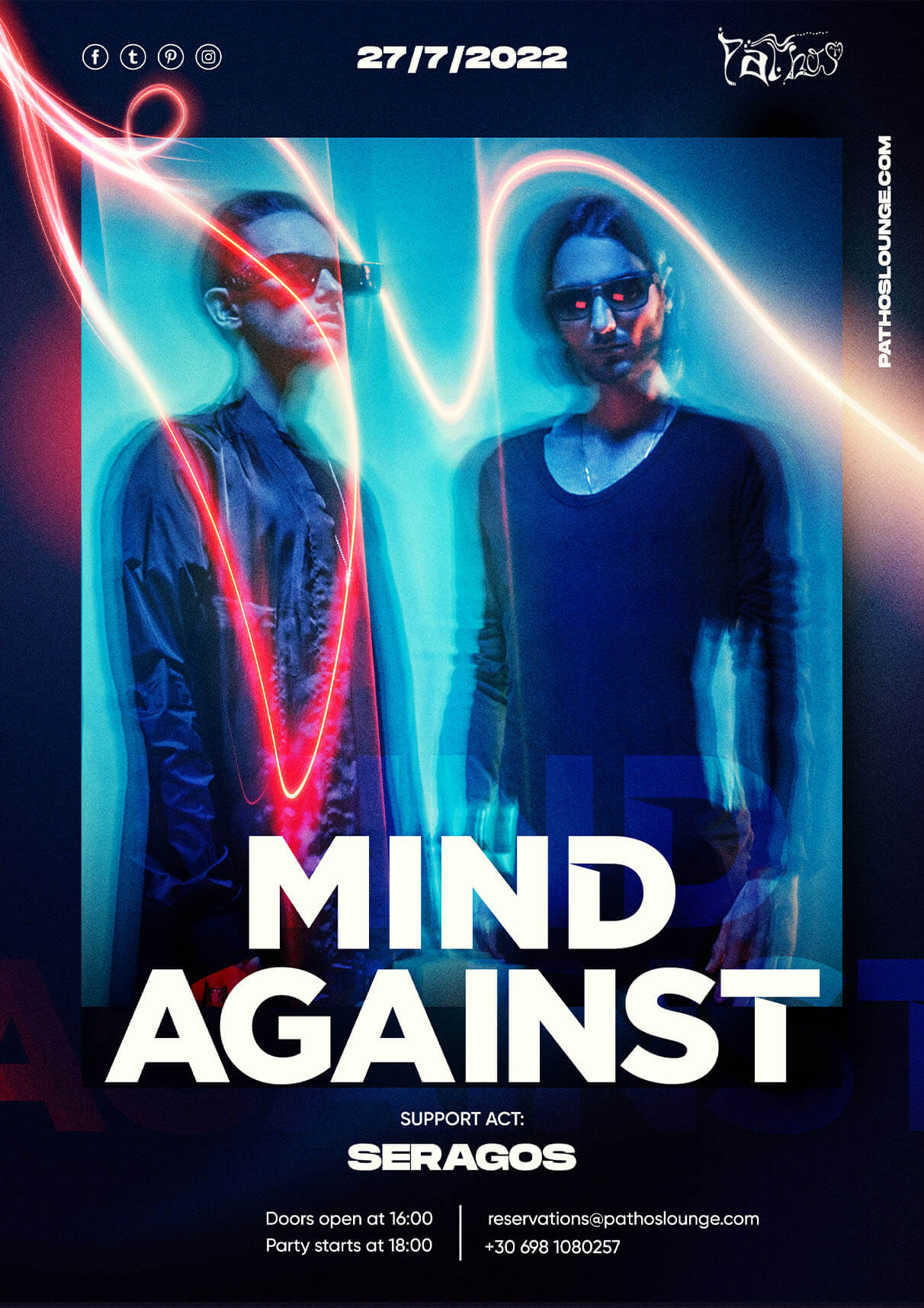 Pathos Club Summer Event Poster Mind Againt