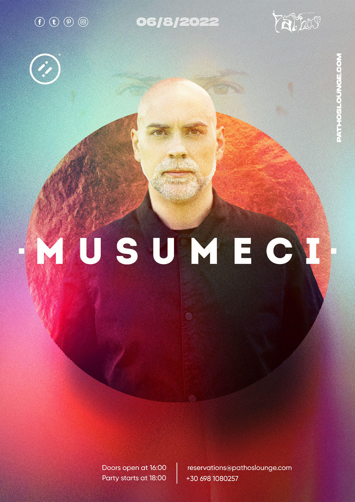 Pathos Club Summer Event Poster Musumeci