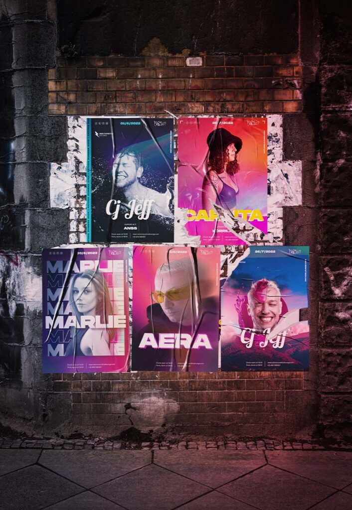 Pathos Ios Club Posters On Wall Greek Streets