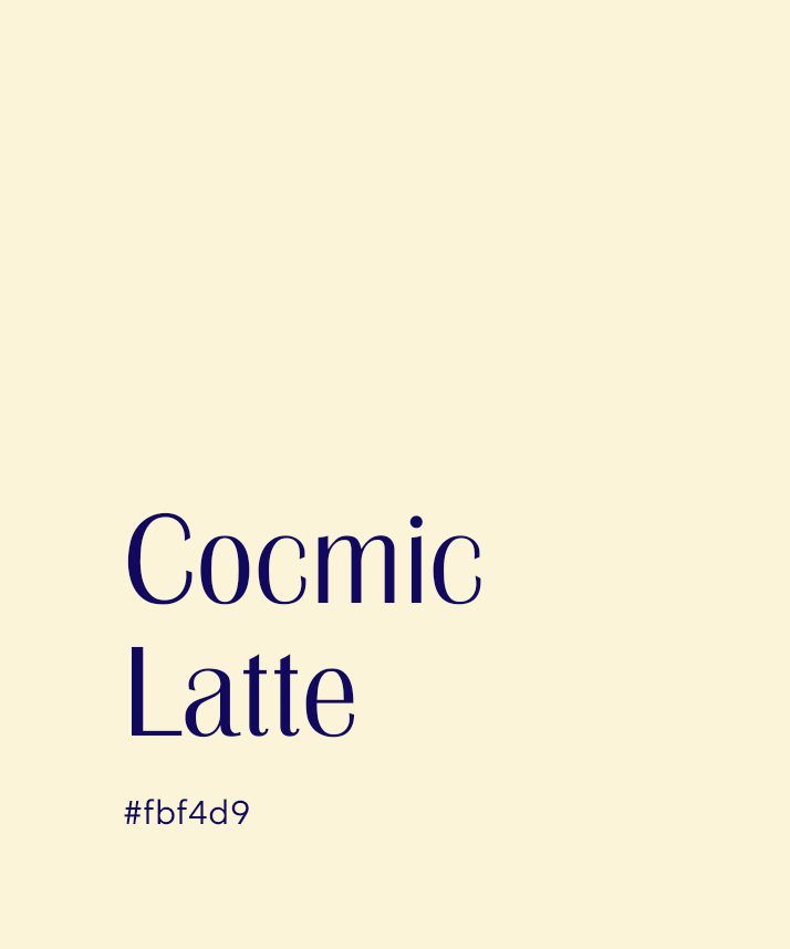 Cosmic Latte
