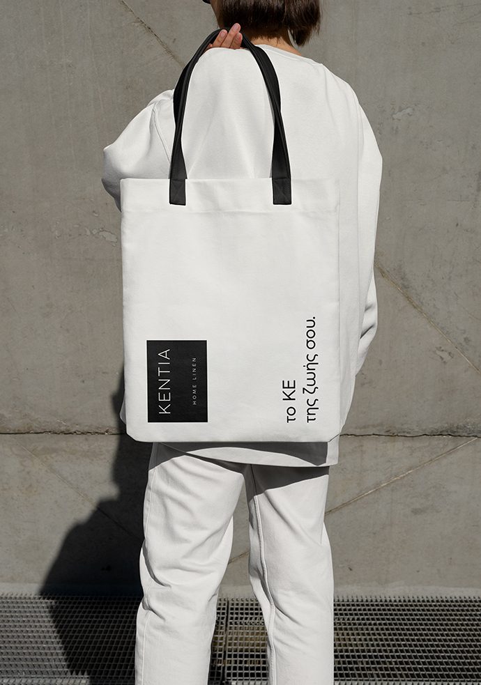 Kentia Woman Lifestyle With Branded Bag